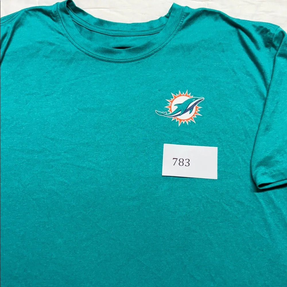 Nike Men's‎ Miami Dolphins Aqua Primary Logo NFL T-Shirt XXL Gameday Apparel